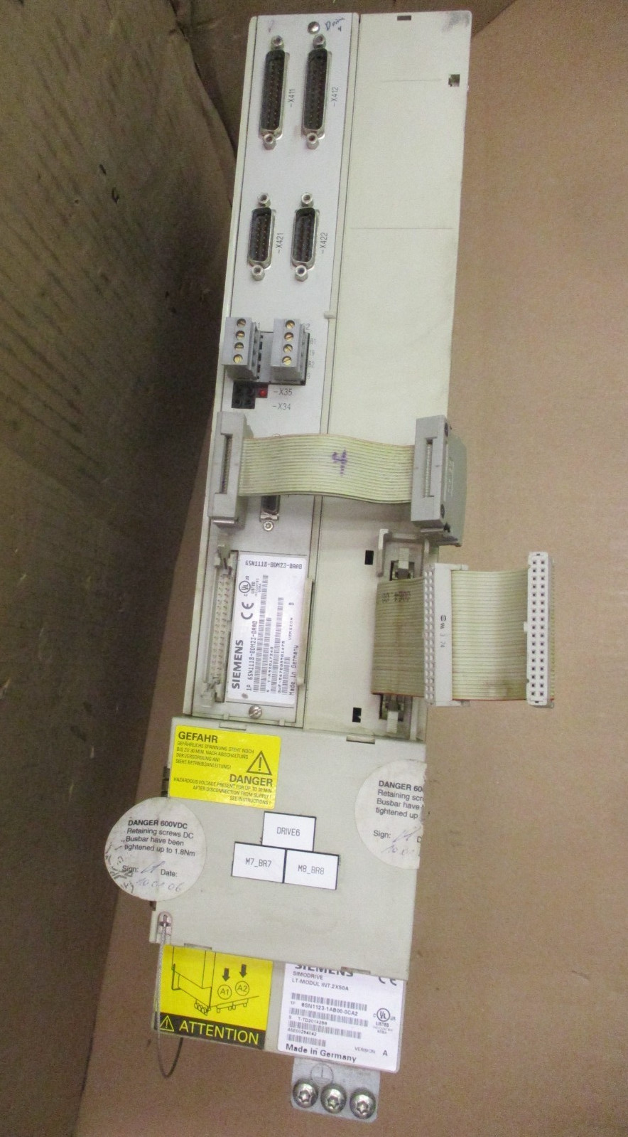 Siemens 6SN1123-1AB00-0CA2 Simodrive LT-Module INT.2X50A Version A 52873HM