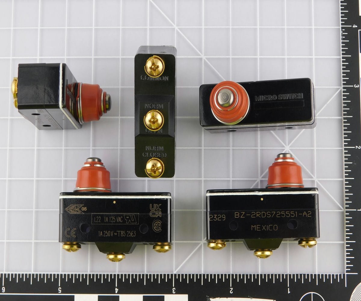 Lot of 6 HONEYWELL BZ-2RDS725551-A2 Premium Large Basic Switches: BZ Series, Si