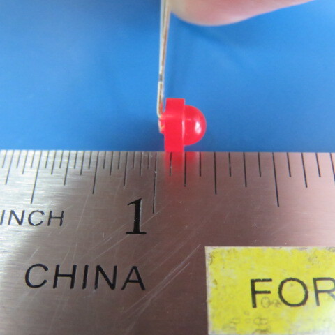 LENLITE LLL-801HR Qty of 100 per Lot LED BRIGHT RED DIFFUSED 4.3MM ROUND R/A