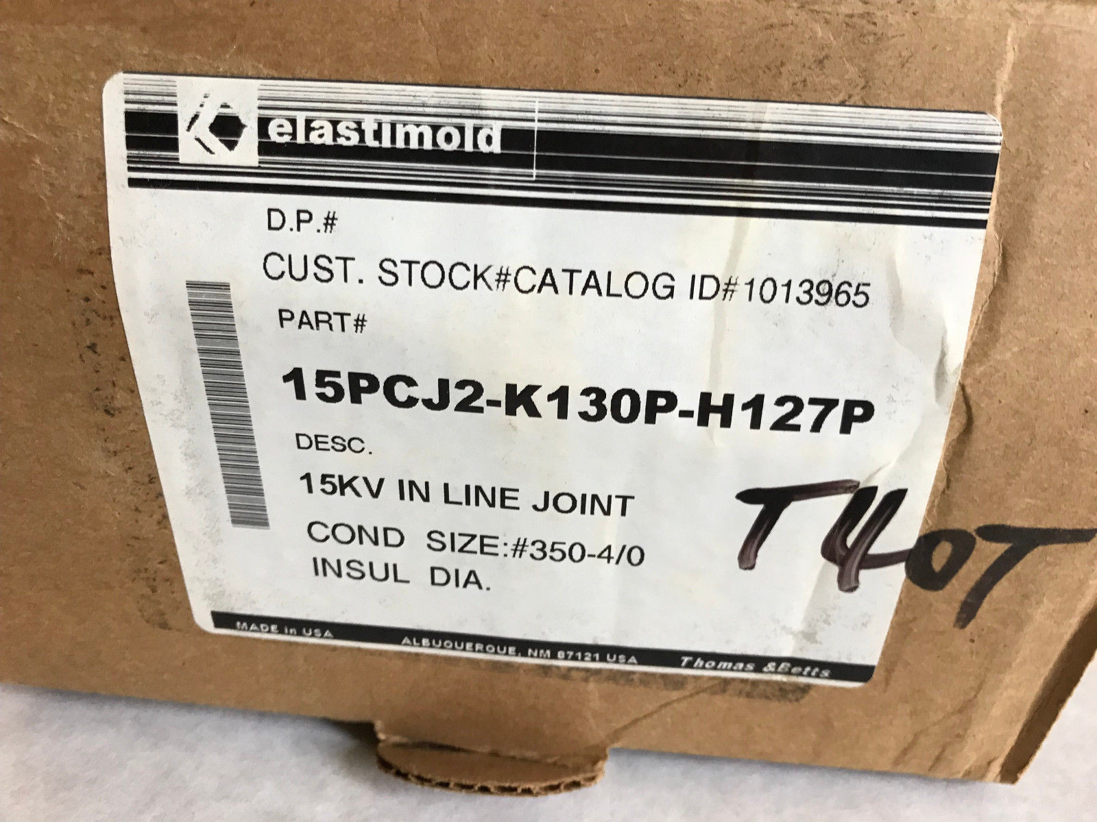 ELASTIMOLD 15PCJ2-K130P-H127P STRAIGHT CABLE JOINT15KV IN LINE 15PCJ-T 350-4/0