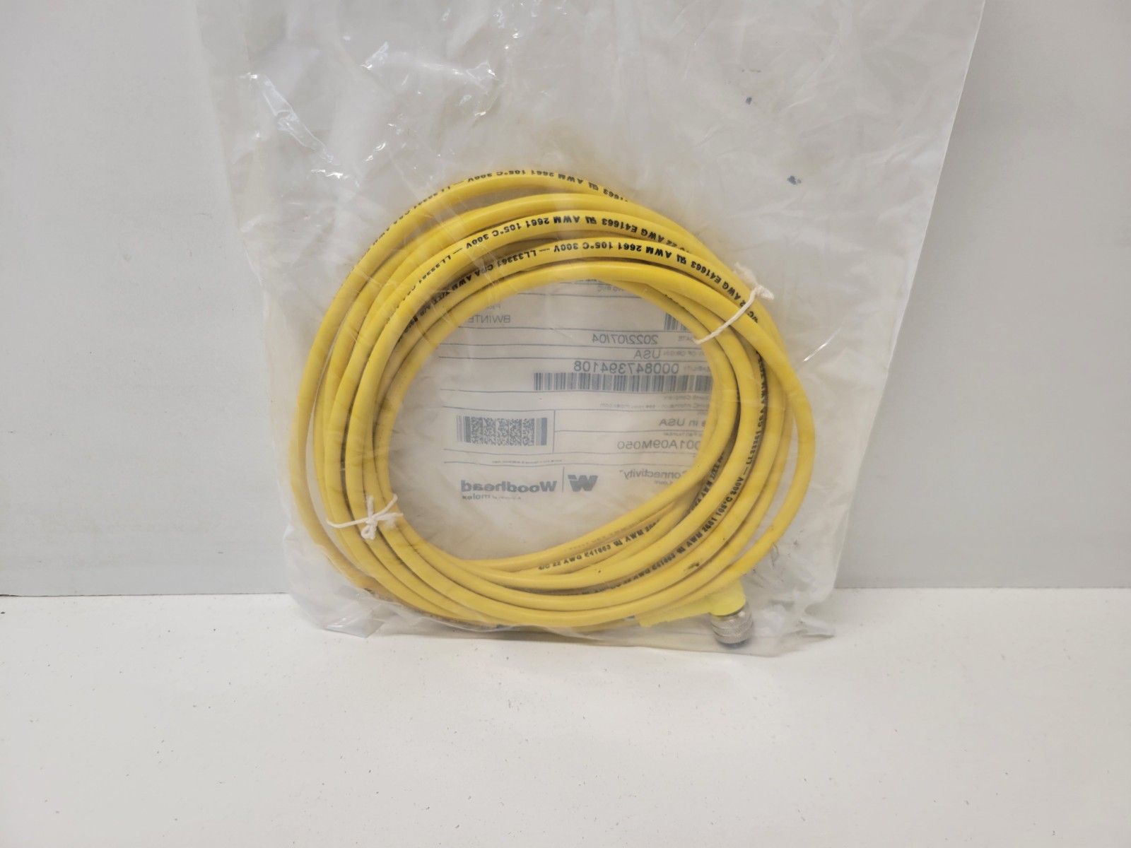 NEW OLD STOCK! BRAD CONNECTIVITY WOODHEAD 4P FEMALE CORDSET 1200651558