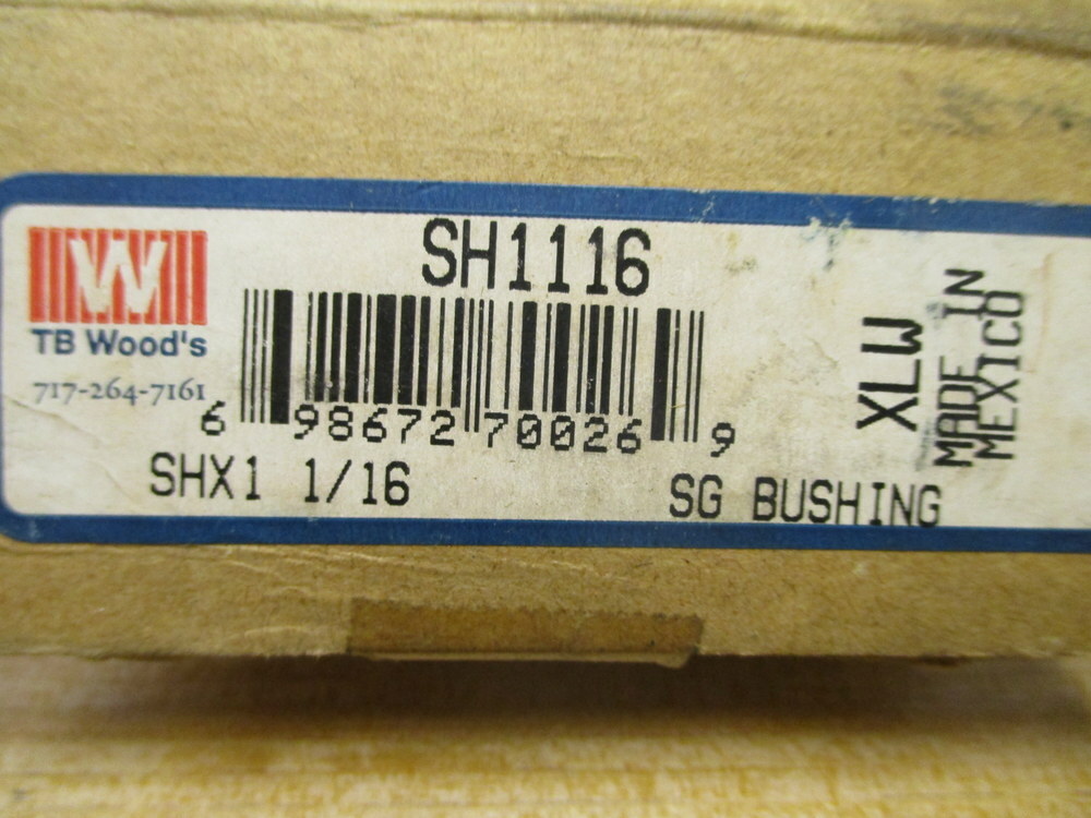 TB Wood’s SH1116 Bushing SHX1 1/16