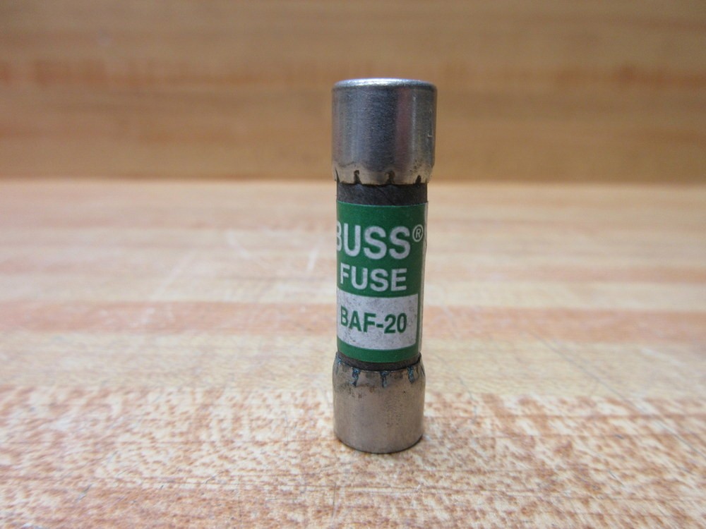 Buss BAF-20 Bussmann Fuse Cross Ref 1CR74 (Pack of 3)