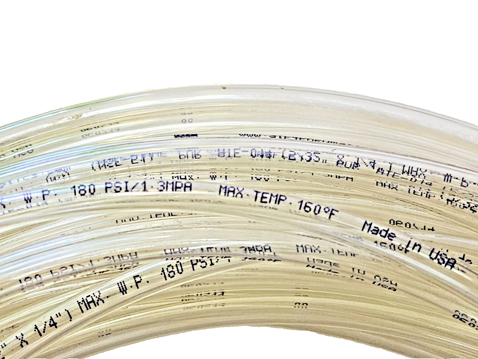 (65Ft) NSF-51 PUR ATE-014, 15/32″ x 1/4″ Tubing Max 180PSI, 160F Surethane Clear