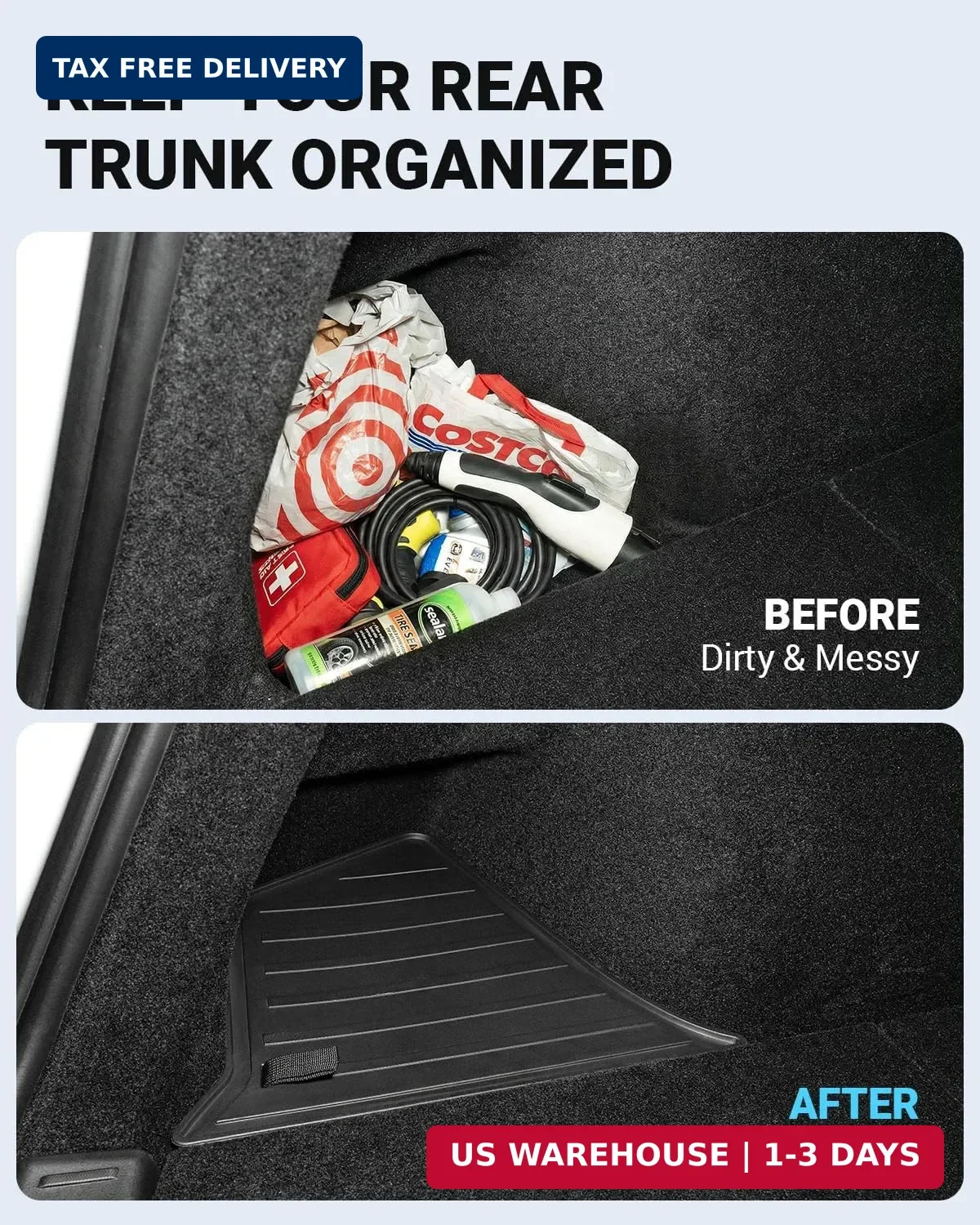 Motrobe 2025 2026 Tesla Model Y Juniper Trunk Organizer Rear Trunk Storage Bins