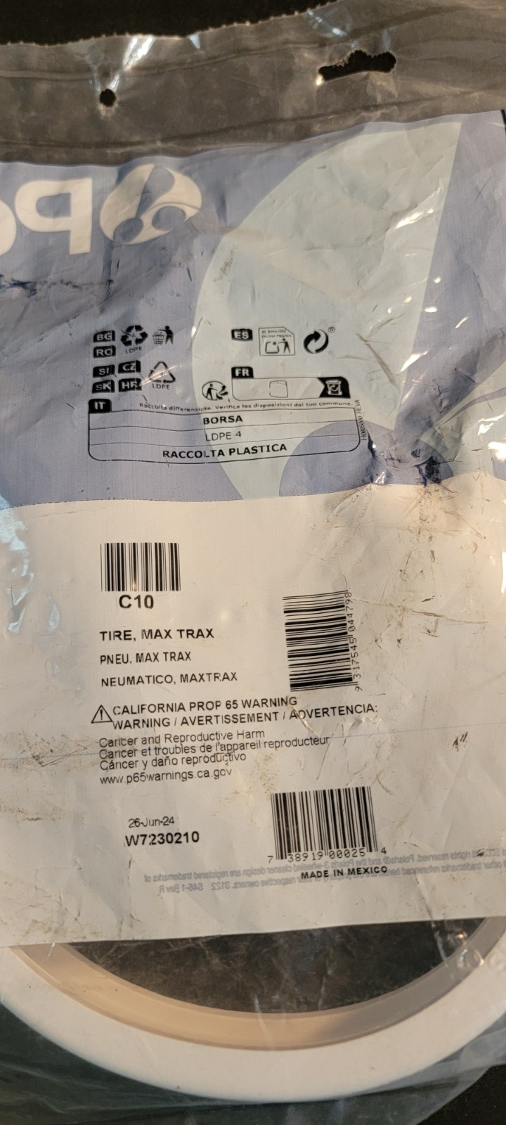 Polaris C10 MaxTrax Tire for Models 280 360 380 Original Factory Service Part