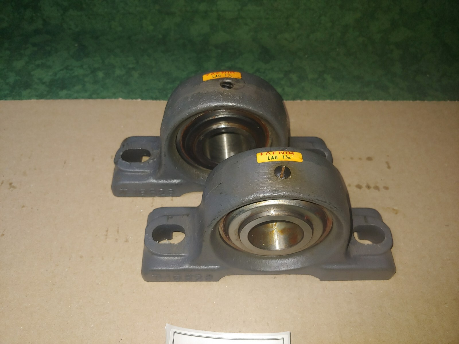 (2) Fafnir Pillow Block Bearings LAO 1-7/16″ No Locking Collar (22541-Cart6)
