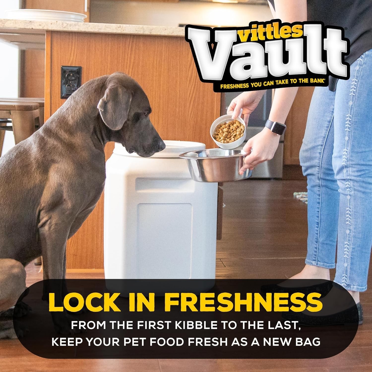 2 Pack Gamma2 Vittles Vault Large Cat Dog Food Storage Container 50 lb