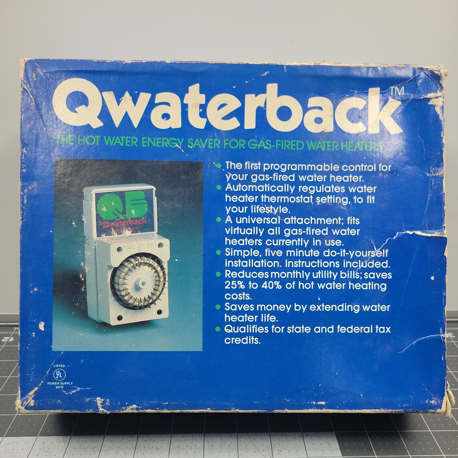 Vtg Qwaterback Hot Water Energy Saver For Gas Fired Water Heaters