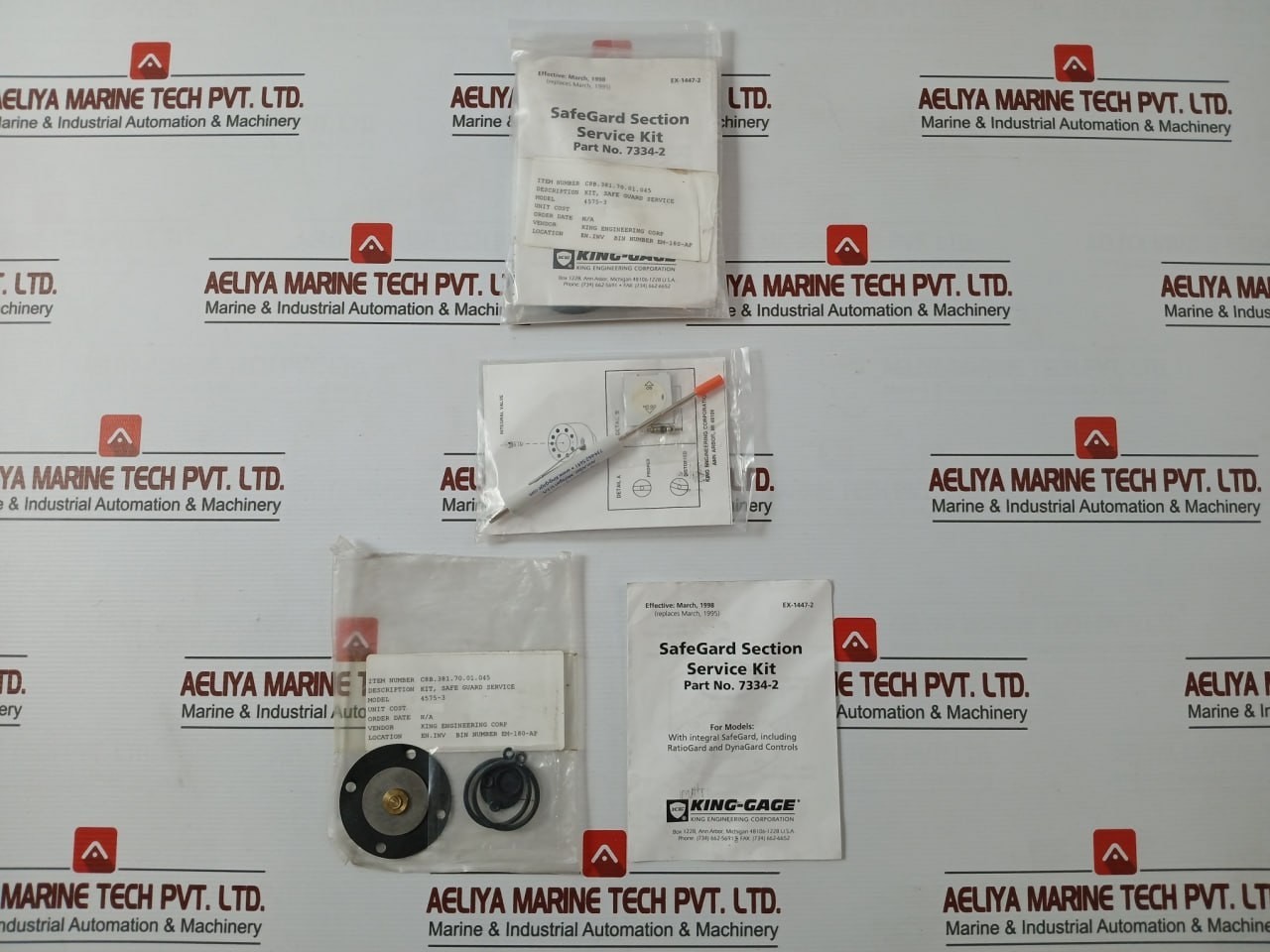 KING ENGINEERING 7334-2 Safe Guard Section Service Kit