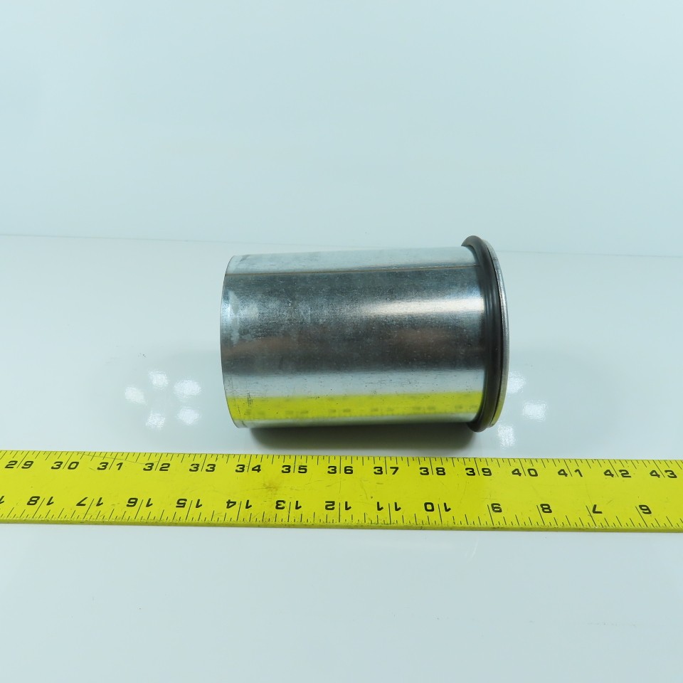 4″ Quick Clamp Rolled Edge Galvanized Steel Duct Pipe 5-3/4″ OAL