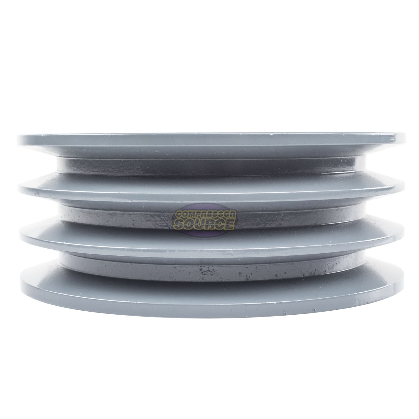 Cast Iron 6.5″ Triple Groove Pulley 3 Belt B Section 5L 1-1/8″ Sheave Bushing
