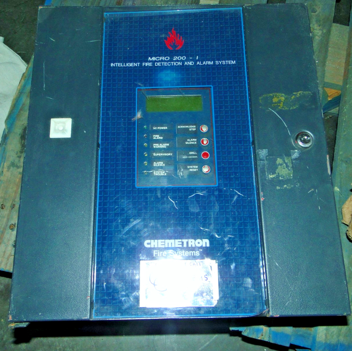 Chemetron Micro 200-I Intelligent Fire Detection and Alarm System Untested READ
