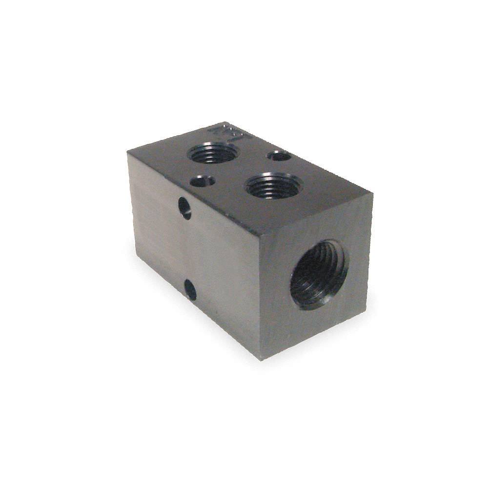 PNEUMADYNE INC M35-375-2 Manifold,BLK,Alum,2Outlets,4.63″L 2KHH2