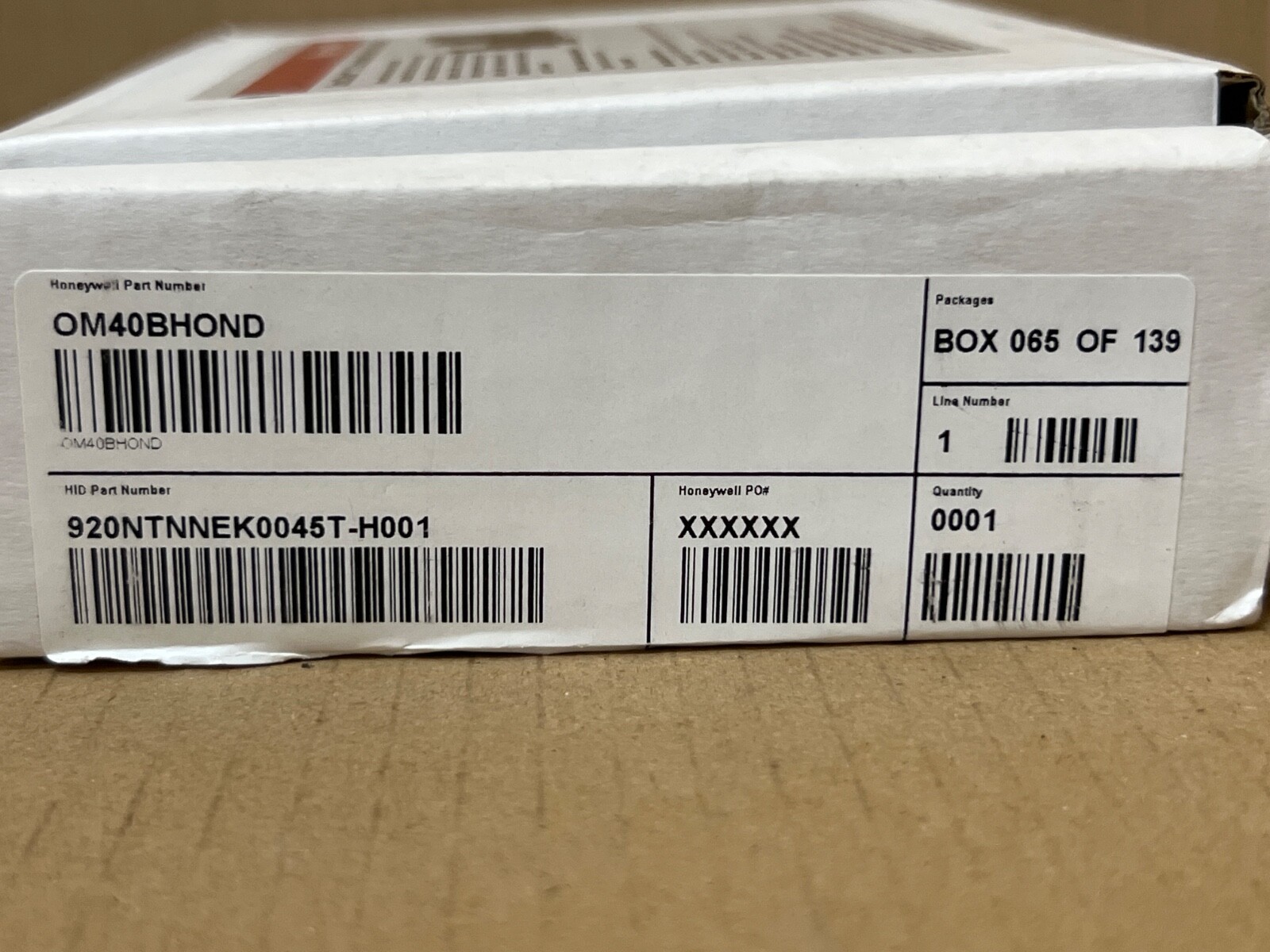 HONEYWELL OMNICLASS OM40BHOND Smart Card Reader