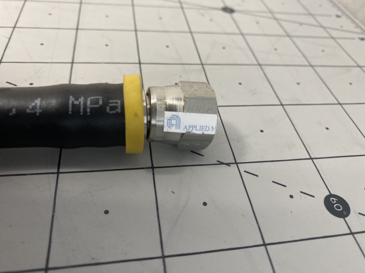 Parker Push-Lok Plus Hose w/ Connectors 10ft PN: 801-6-BLK Applied Materials