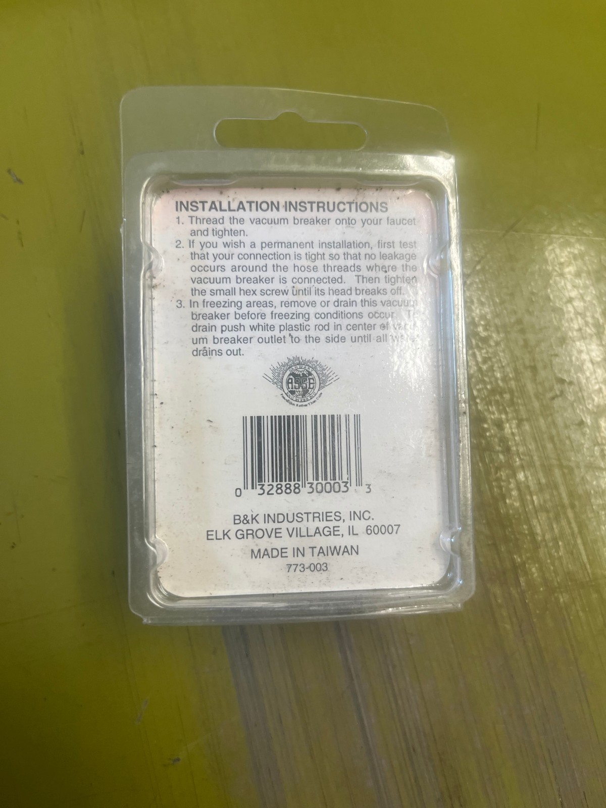 B&K 108-904 ProLine Multi-Turn Vacuum Breaker 3/4 in Hose Thread Replacement MPN