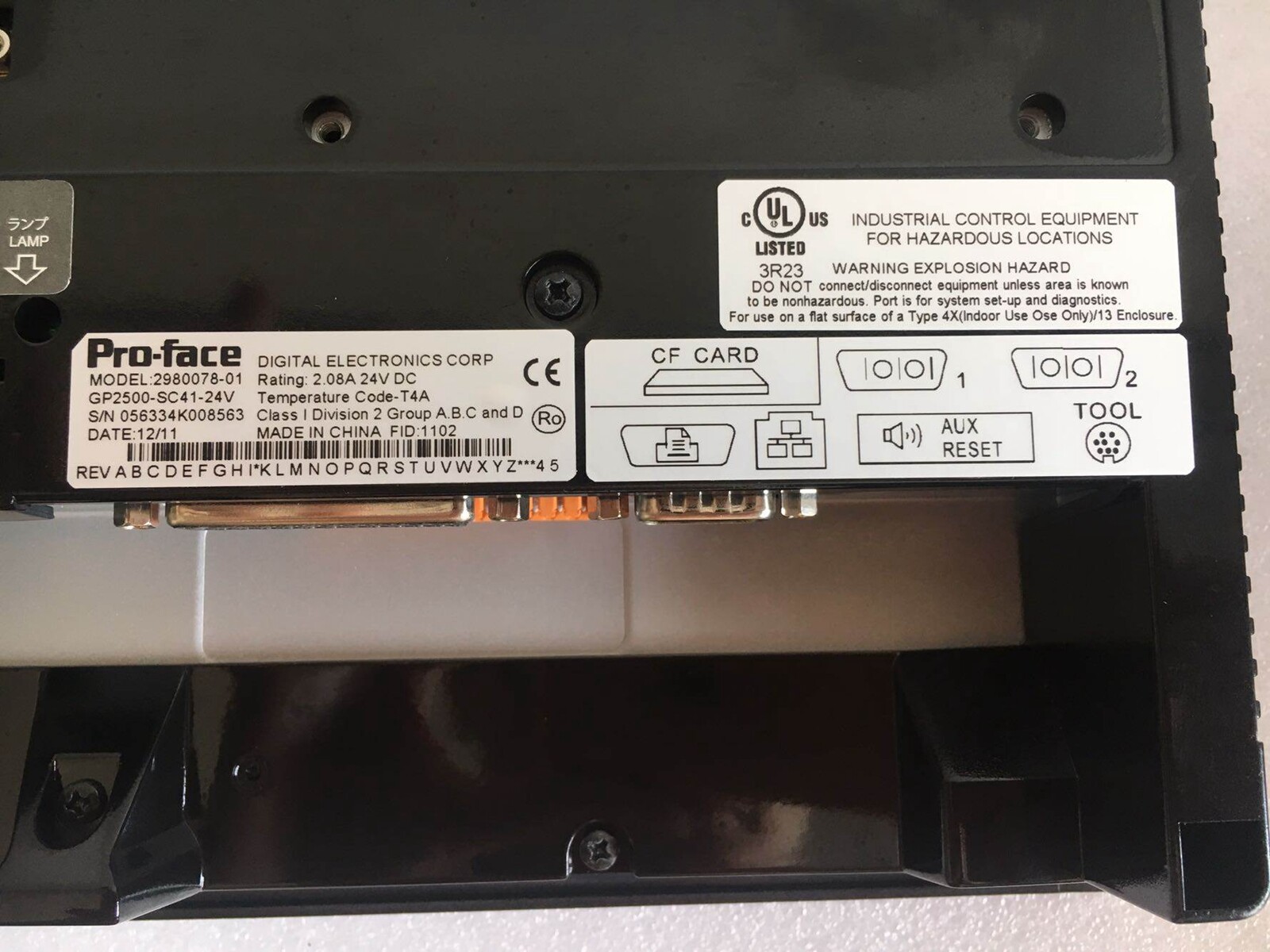 NEW GP2500-SC41-24V Proface HMI PLC Touch Screen Operator Panel Display DC24V