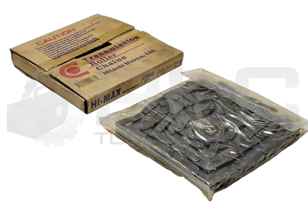 NEW TRANSMISSION ROLLER CHAINS C2040 RIV. CHAIN 10FT SEALED IN PLASTIC