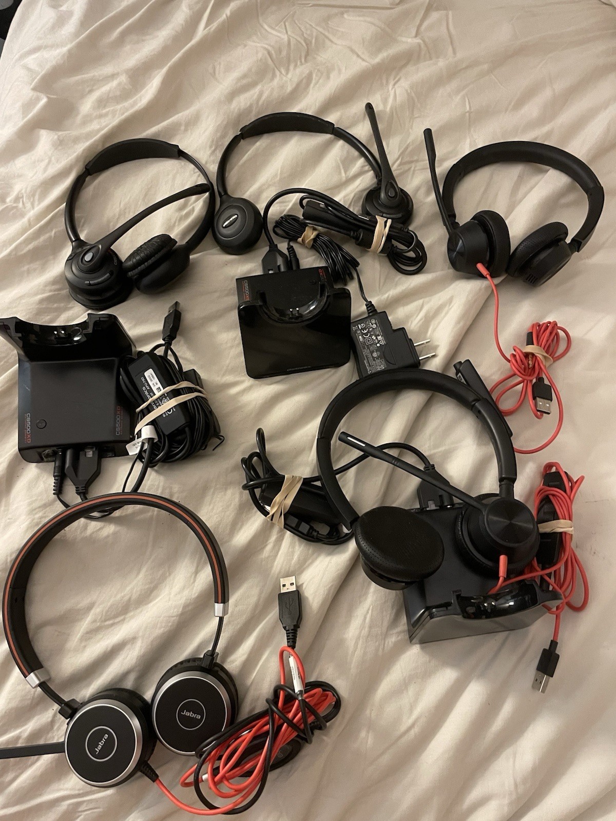 Plantronics & Jabra Base Station Charger, Amplifier Lot of 5