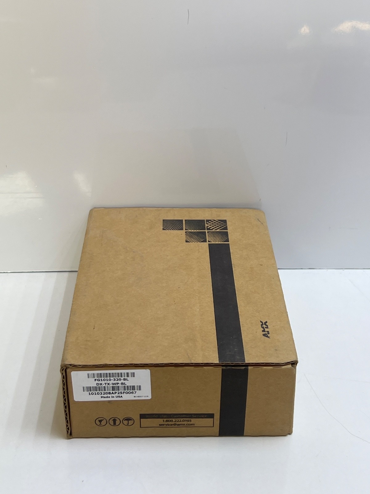 AMX FG1010-320-BL Multi-Format Black Wallplate Transmitter DX-TX-WP-BL