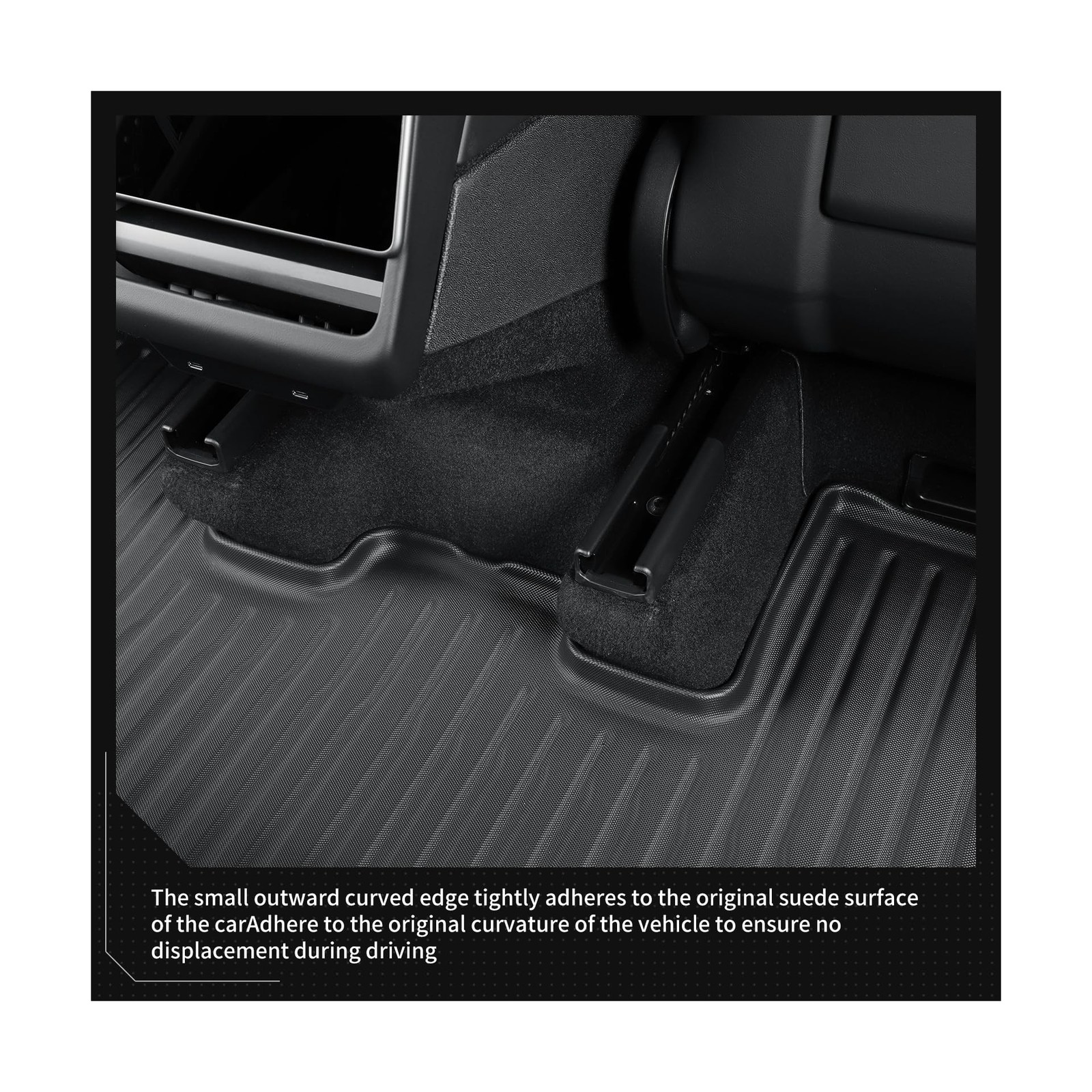 LUCKEASY 3PCS TPE Foot Mats with Door Sill Cover for Tesla Model Y Juniper 20…