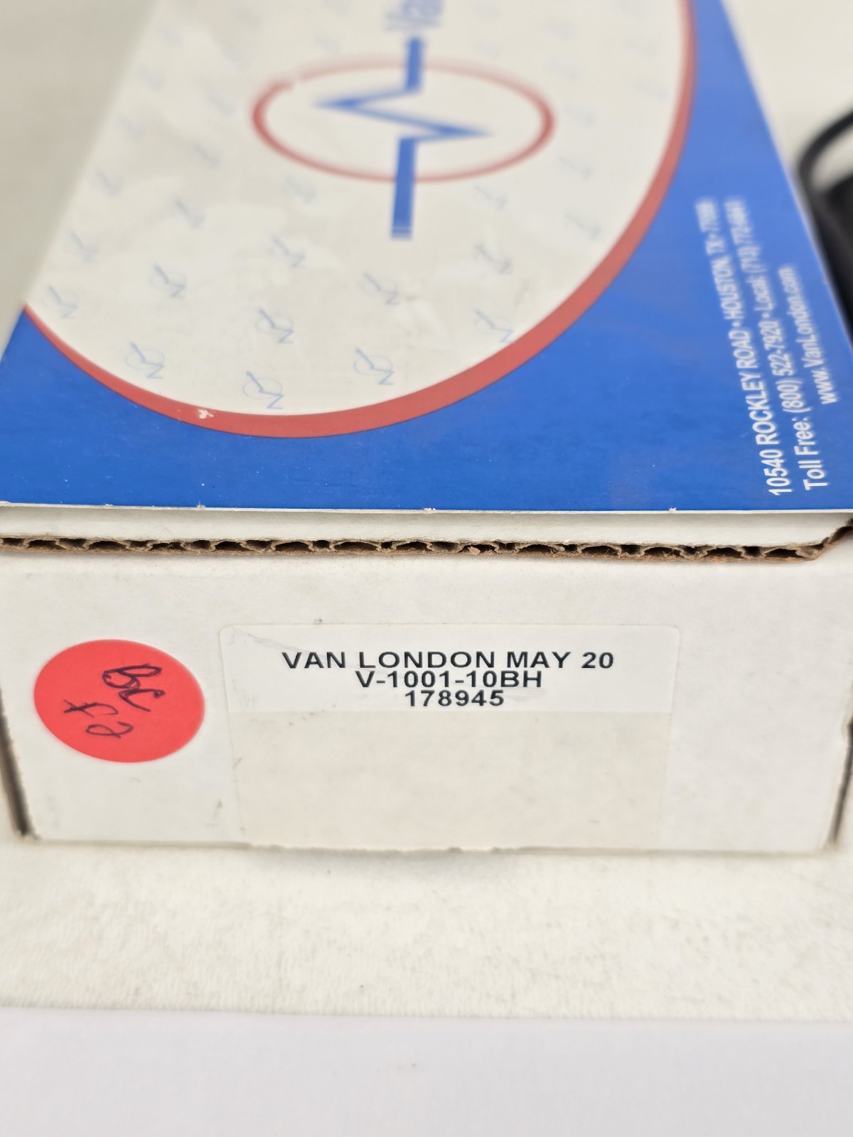Van London V-1001-10BH PH Electrode Sensor 178945 Made In USA
