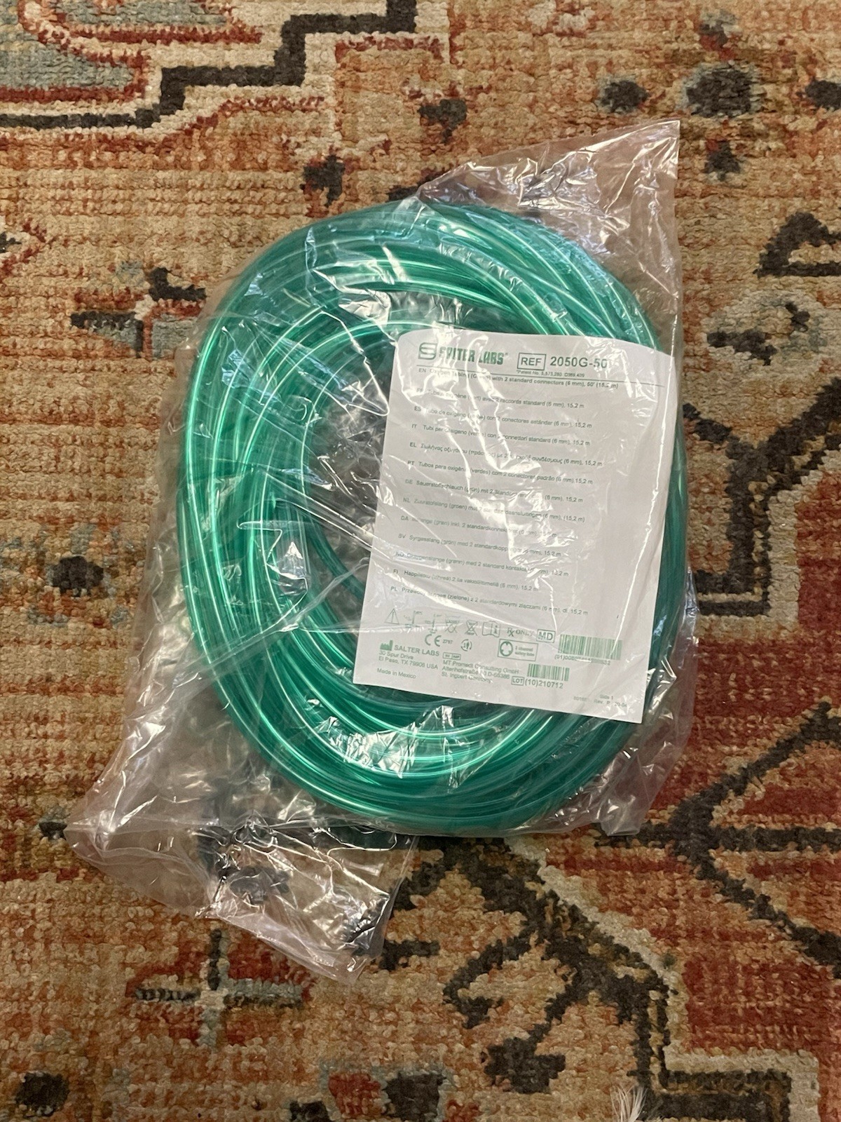 Salter Lab 2050 G-50 Green Tube 50 Feet Unused Sealed