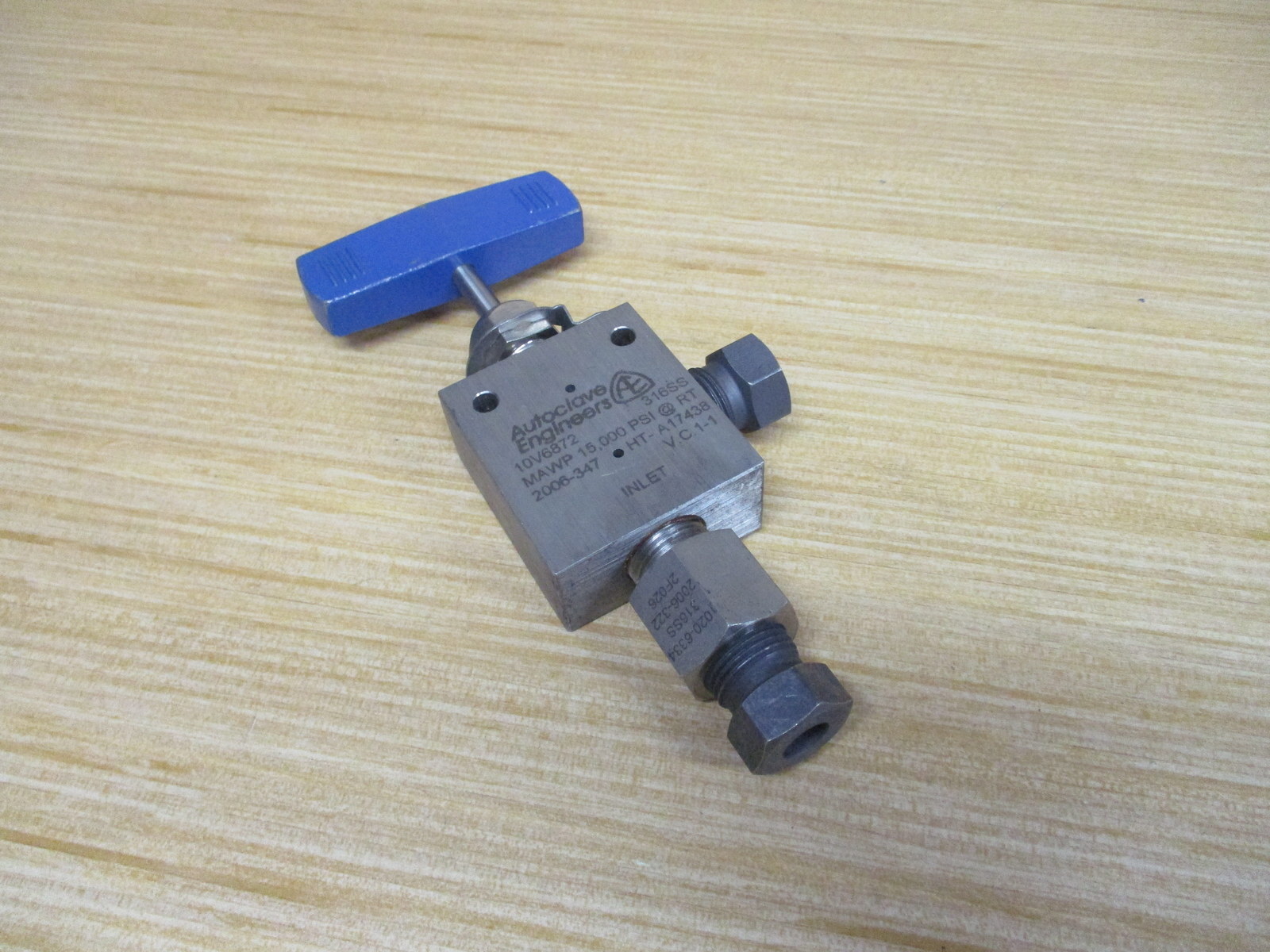 Autoclave Engineers 10V6872 Parker Needle Valve 15,000 PSI
