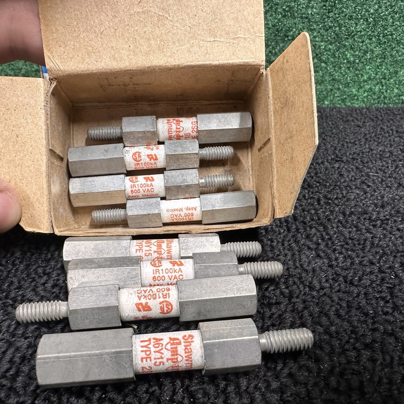 Gould Shawmut Fuse Lot – A6Y15-2SG x8, A6Y20-2SG x8, A6Y25-2SG x9
