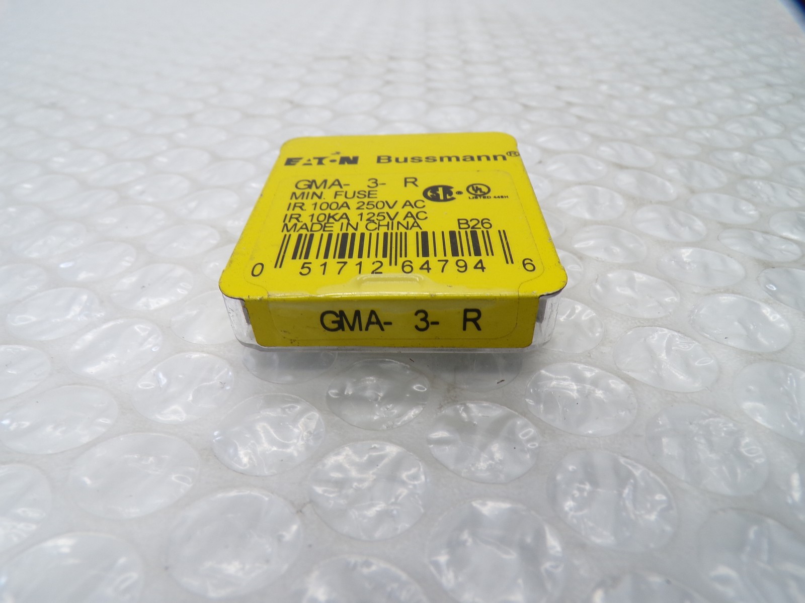 BUSSMANN GMA-3-R FUSE PKG OF 3 NSMP
