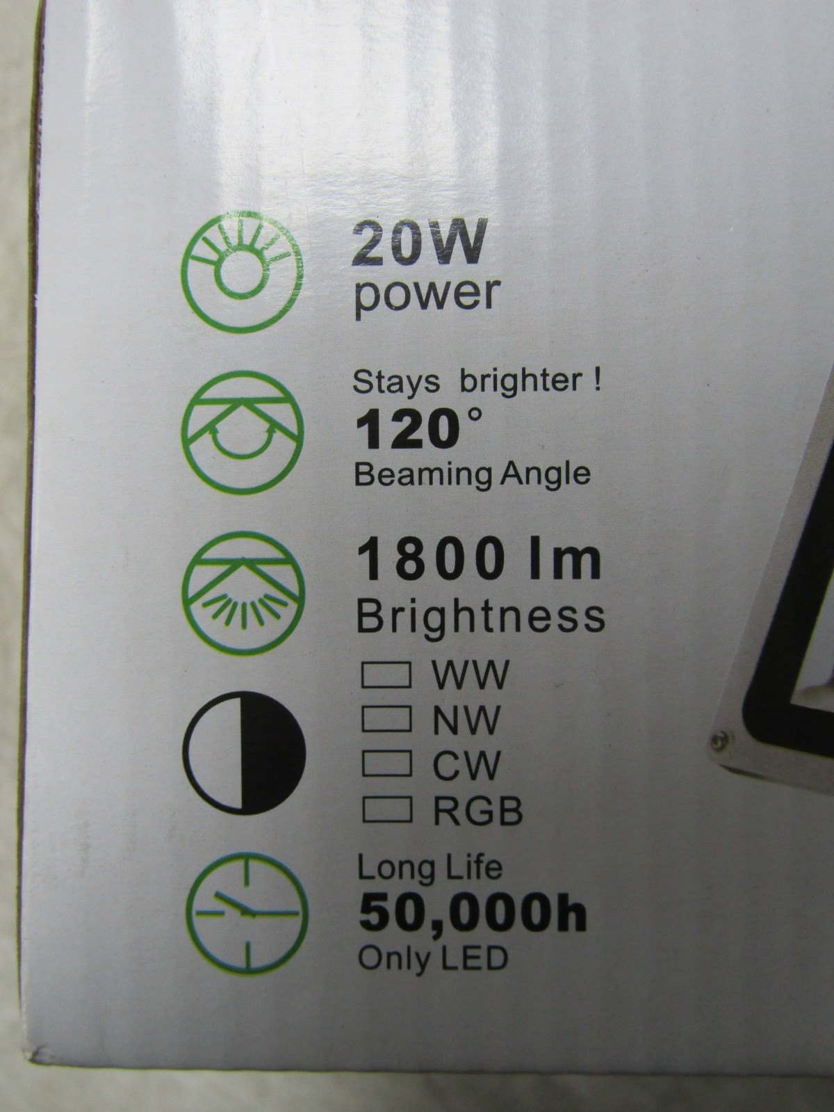 💥NEW 20W OUTDOOR LED FLOOD LIGHT 1800 LM 90-240 VAC 50,000 HR