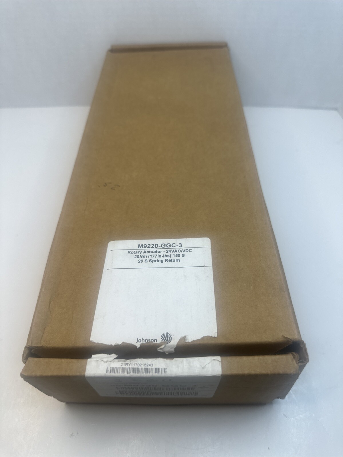 JOHNSON CONTROLS M9220-GGC-3 Actuator 24VAC/VDC 20Nm 177 in/lb Spring Return