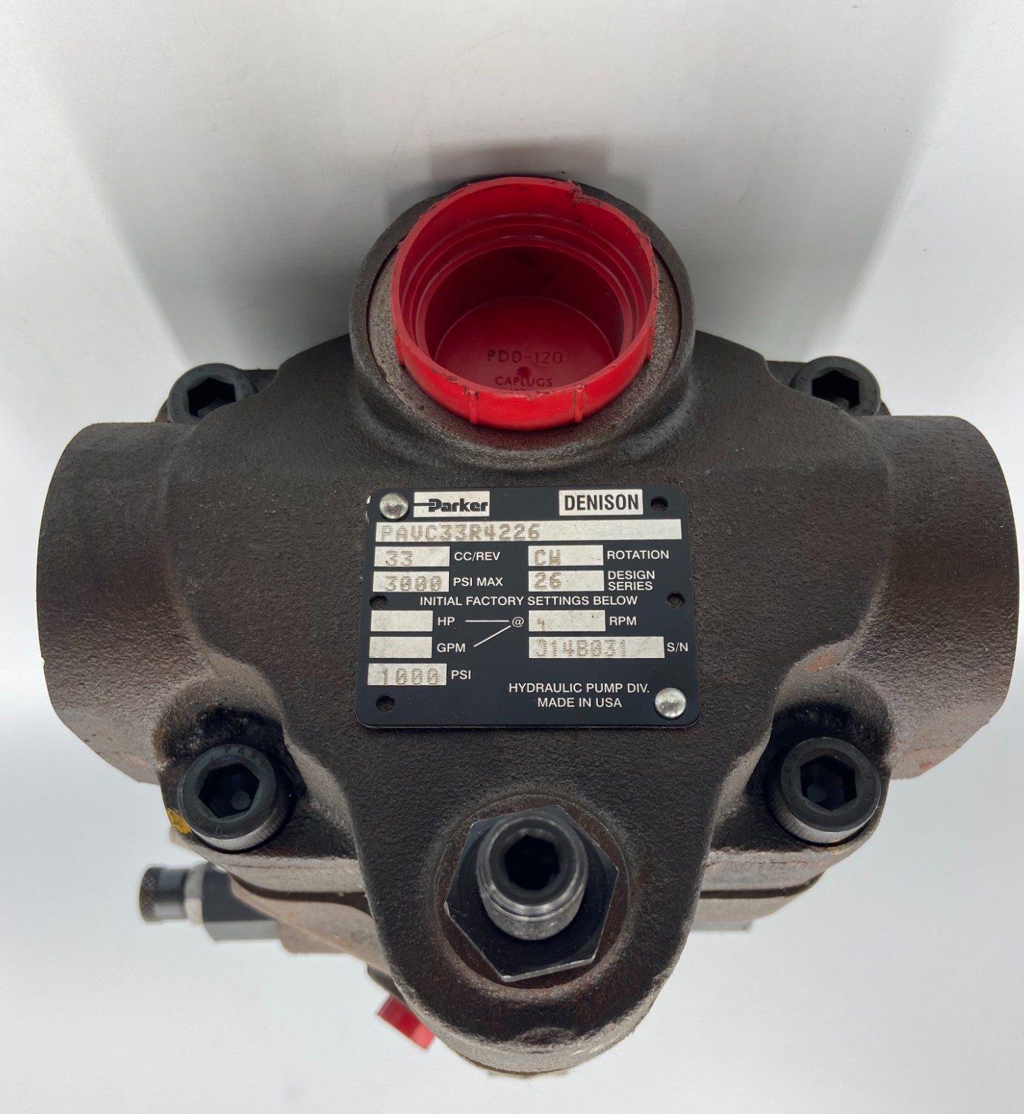 Parker – Variable Volume Piston Pump – PAVC33R42W26, Genuine – New