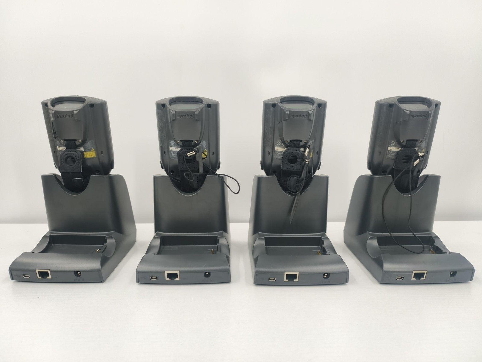 Lot Of 4 Motorola MC3090 Handheld Barcode Scanners W/ Cradles PSU Symbol