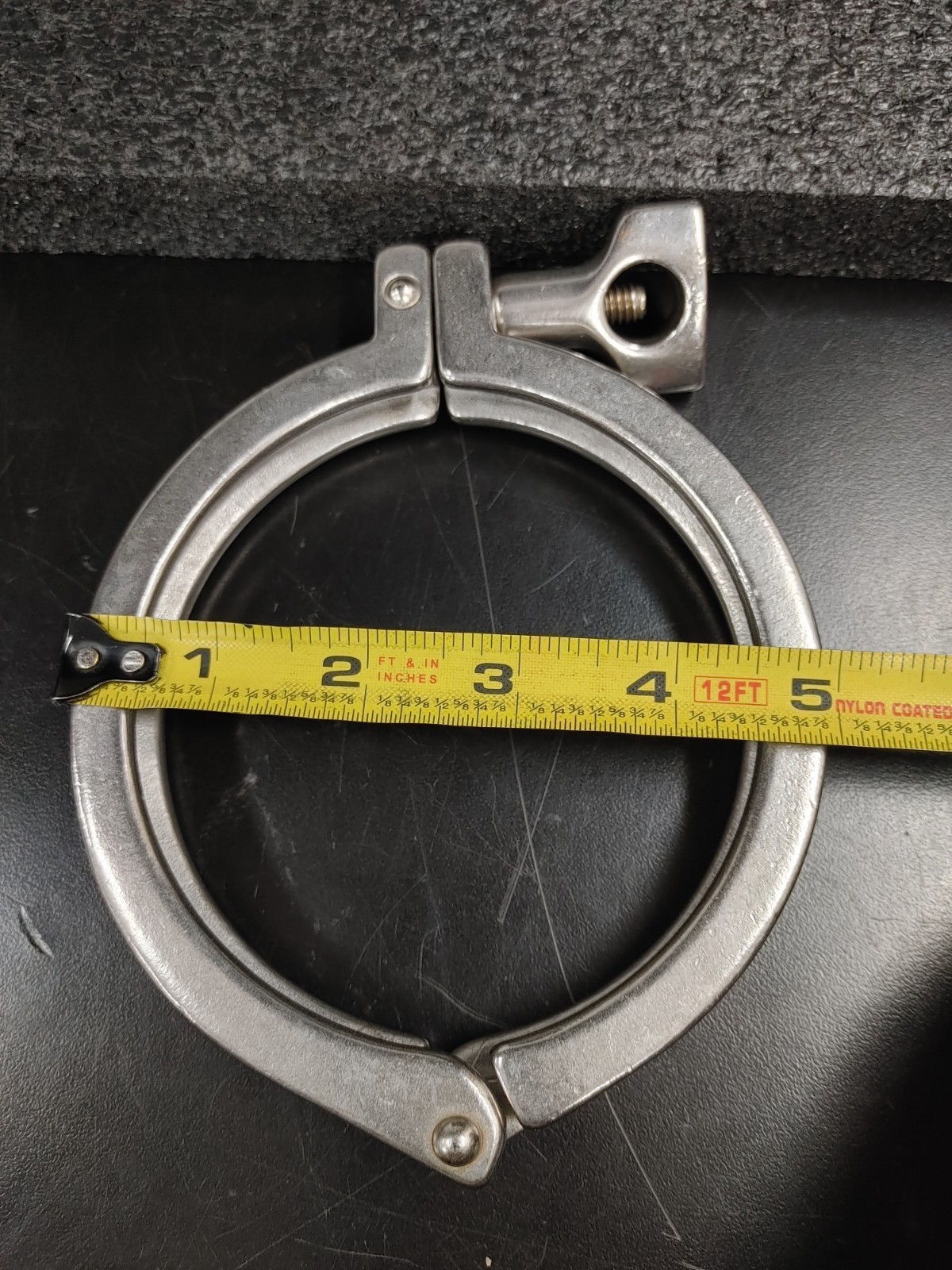 Assorted Lot of 4 Single Hinge Sanitary Tri Clamp