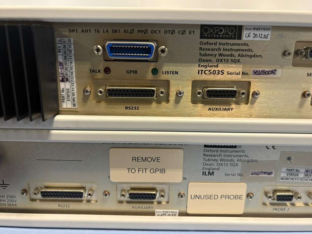 Oxford ITC 503S Intelligent Temperature Controller & Level Meter ILM 211S