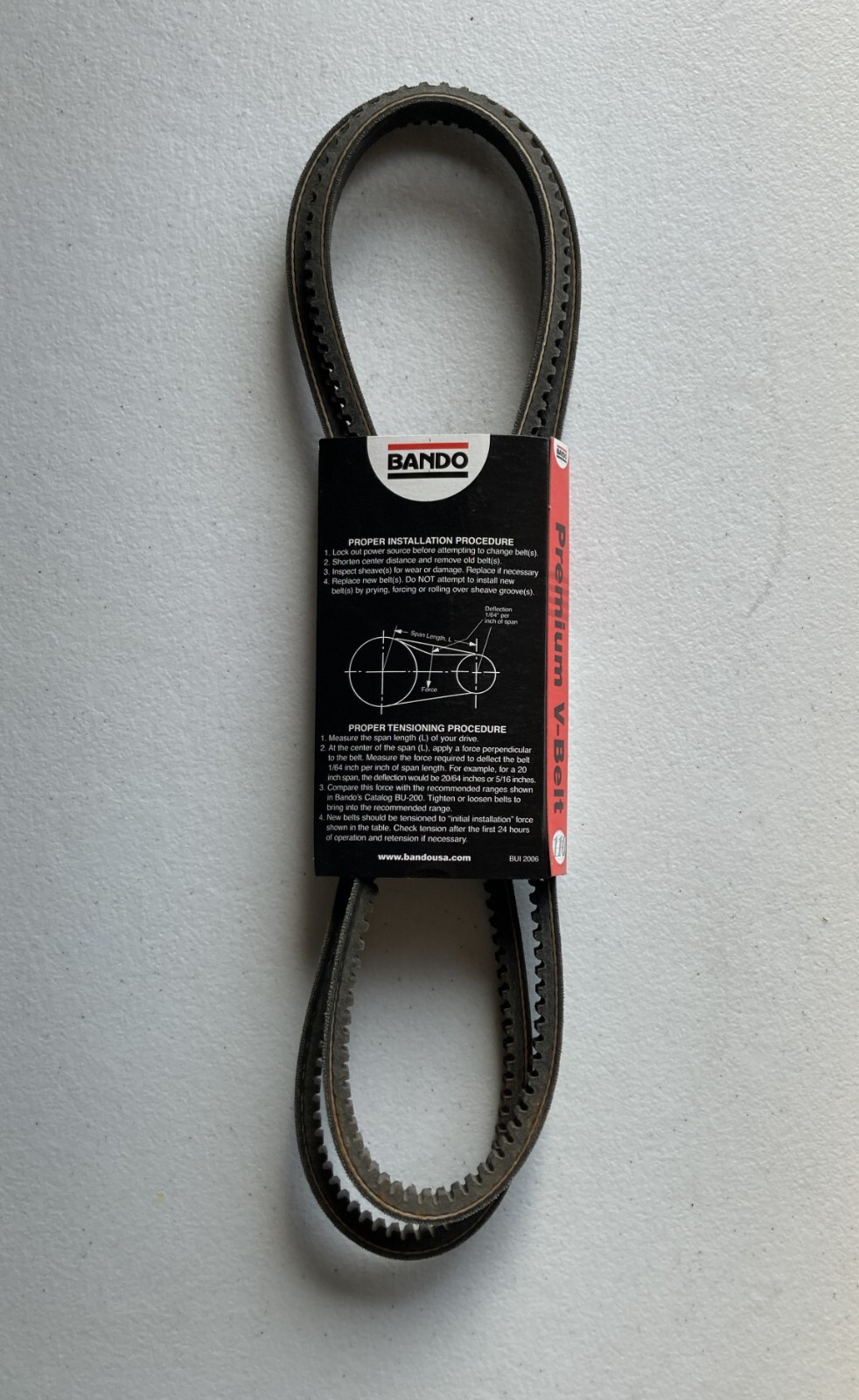 Bando Automotive Cogged V Belt 17715 71.5″ New Old Stock