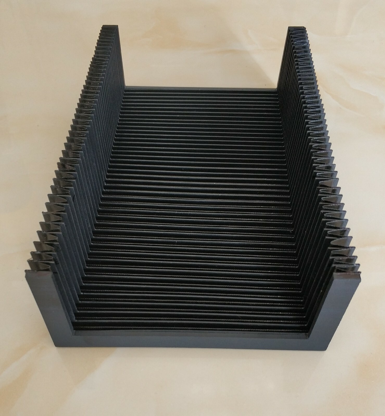 U shaped bellow cover for machine tools, 323mm x 101mm x Lmax 711mm-2 pcs