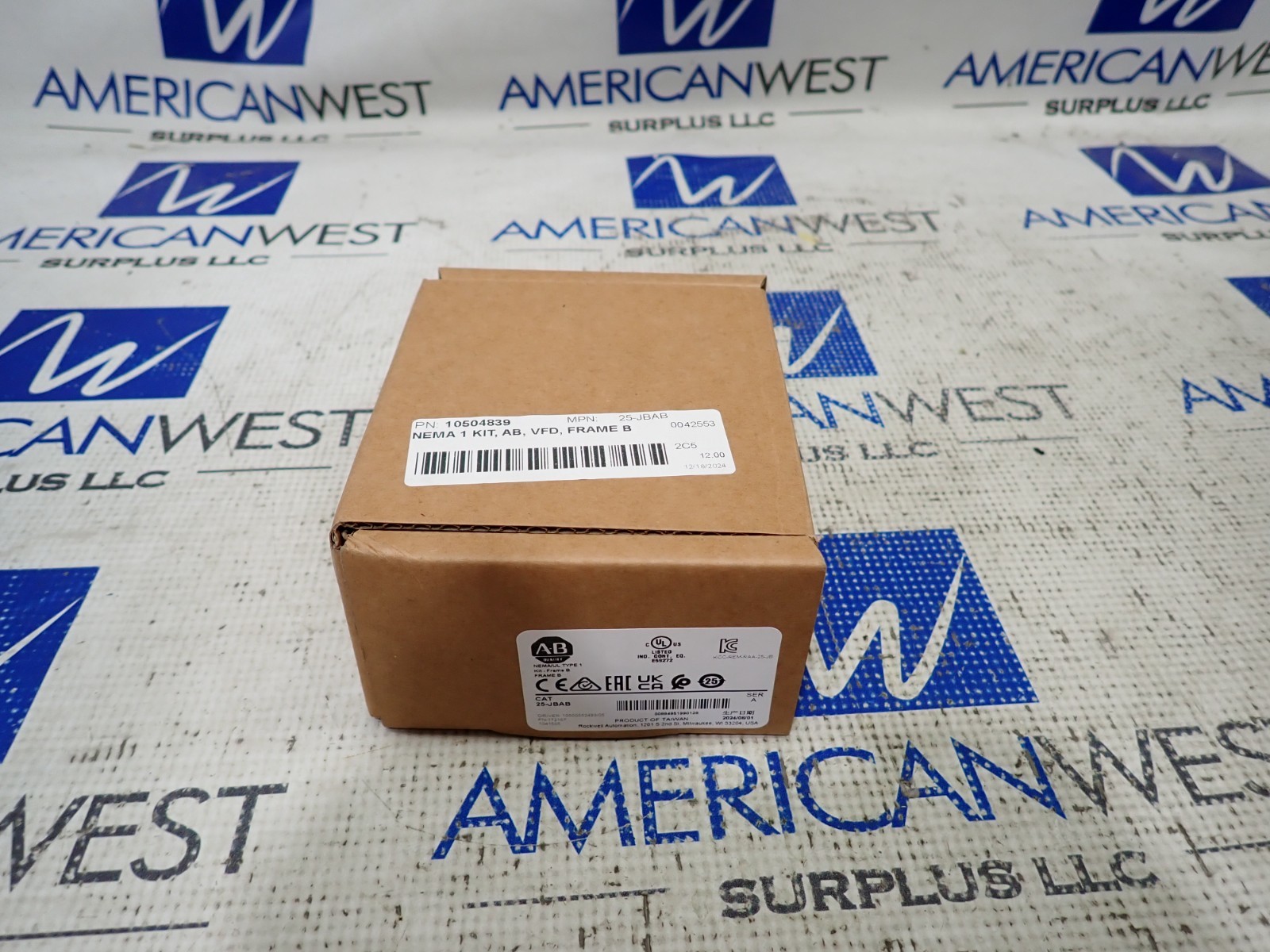 Allen Bradley 25-JBAB NEMA/UL Type 1 Kit Frame B Ser A NEW