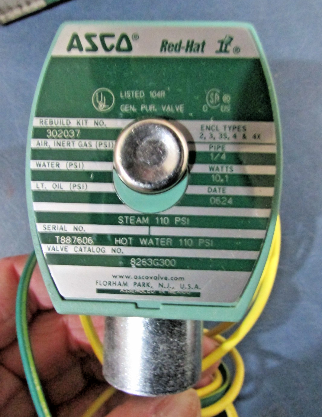 Asco 8263G300 Solenoid Valve 2 Way