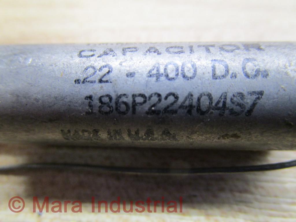Sprague 186P22404S7 Capacitor .22-400 D.C.