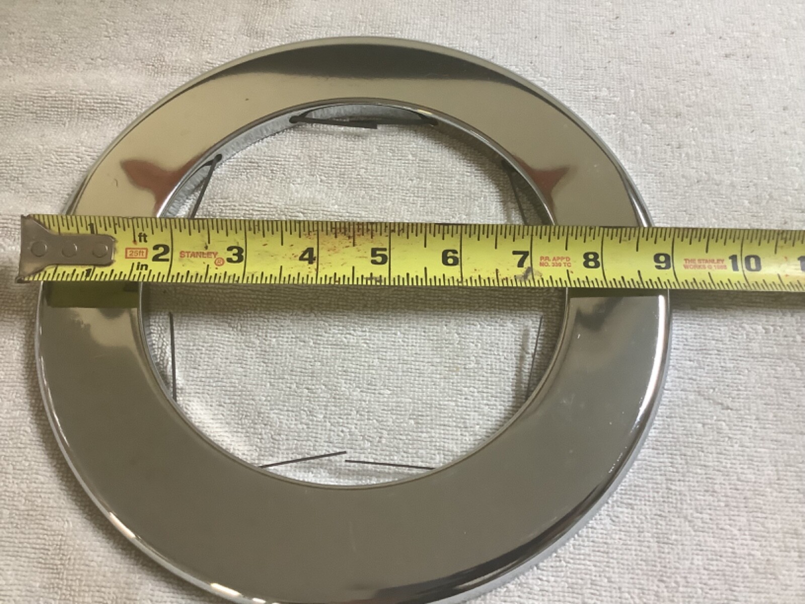 pasco # 9860 Floor and Ceiling Plate 5″ IPS new Split Chrome Finish 16 gauge