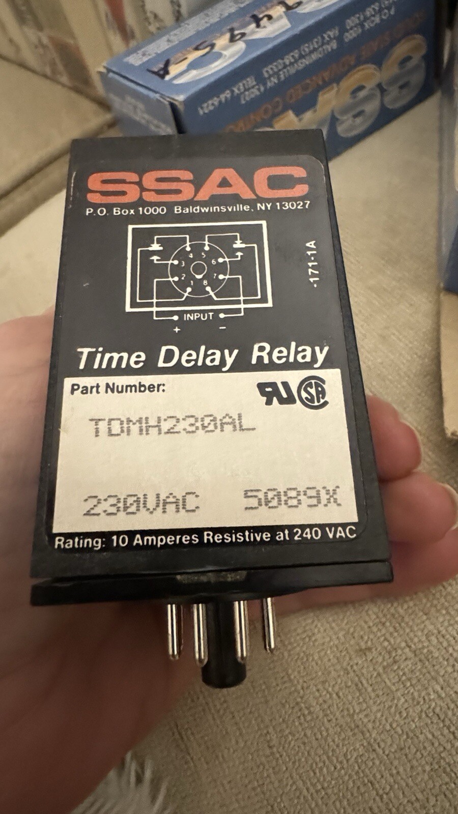 NOS SSAC Littelfuse 230 VAC TDMH230AL Timer Time Delay Relay