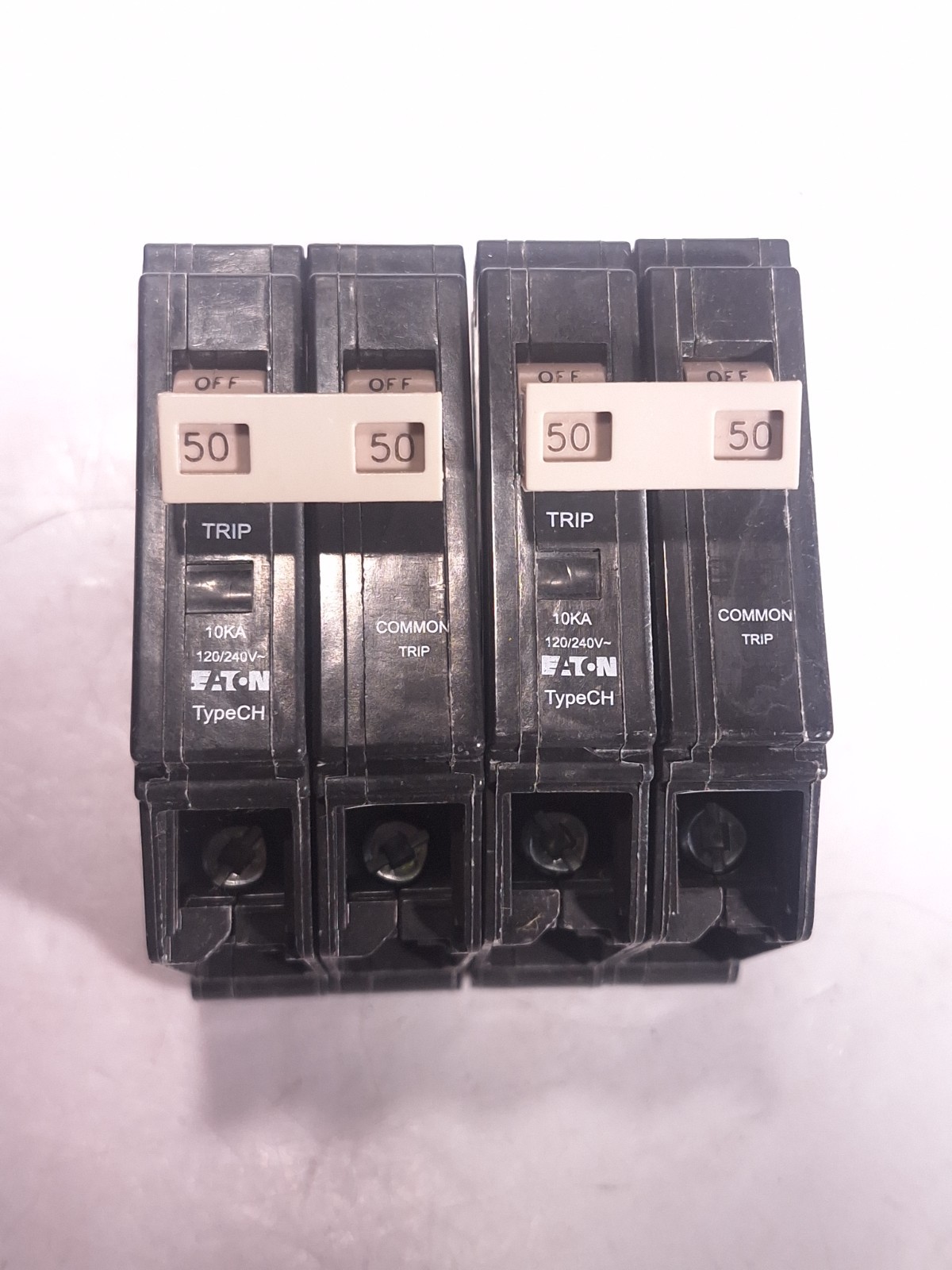 EATON CUTLER HAMMER CHF250 CIRCUIT BREAKER 50A 2P 120/240V 50/60Hz – LOT OF 2