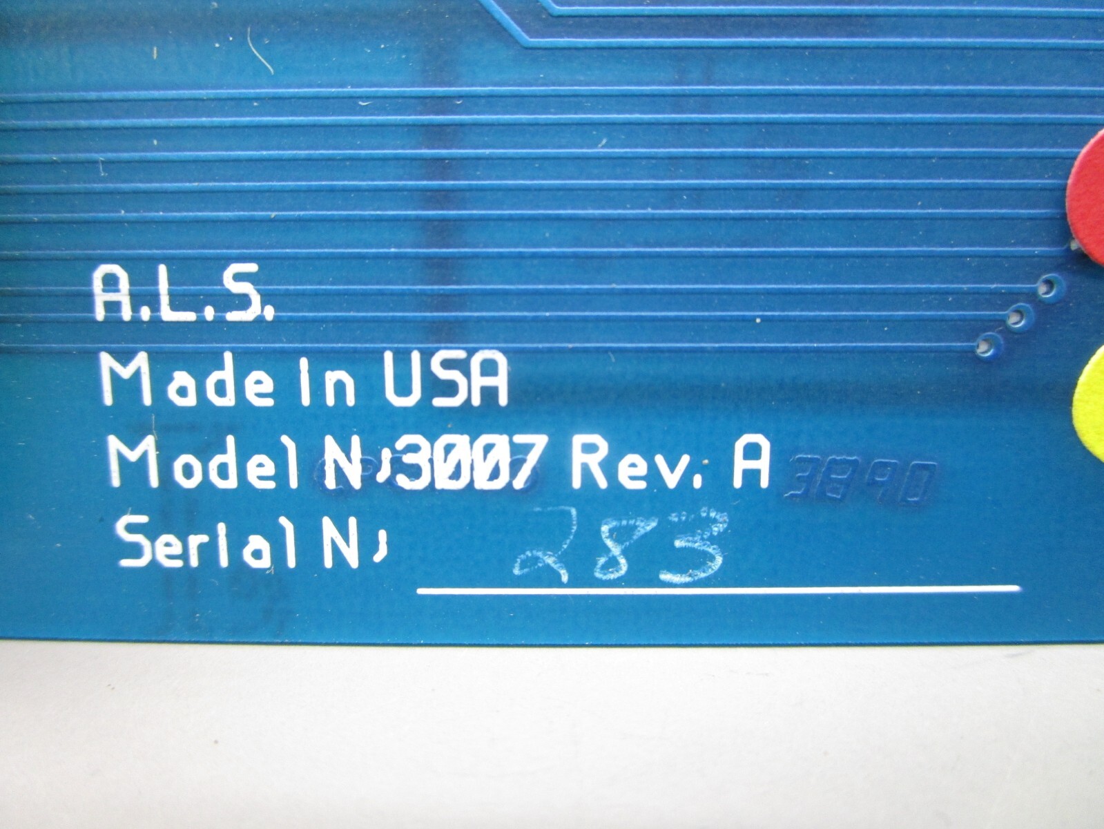ALS 3007 Rev.A 3890 Control Board for iRTU 3000 Remote Terminal Unit