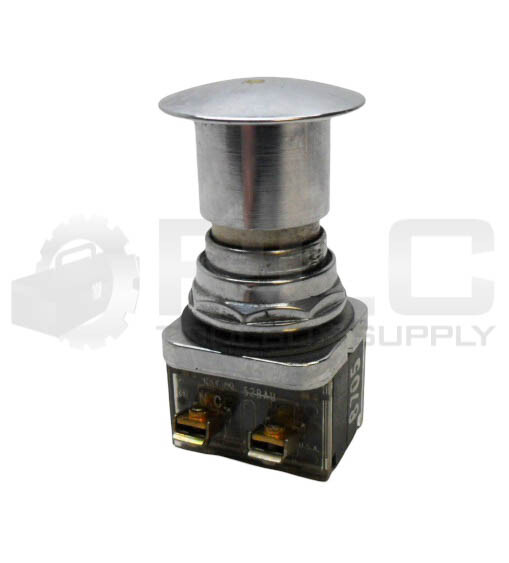 FURNAS ELECTRIC 52PA 3ACU /B PUSH BUTTON W/52BAL CONTACT BLOCK W/ 52BAU