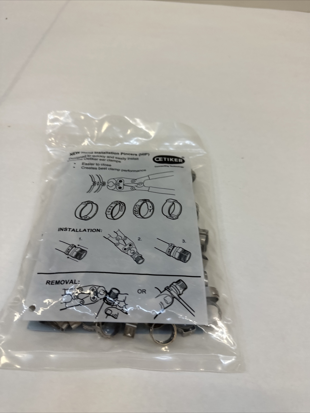 Oetiker 16700012 Stepless One Ear Clamp 11.5mm (Closed) – 14mm (Open) (100 Pack)