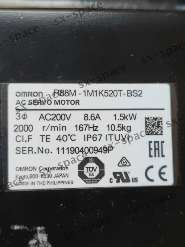 1PCS R88M-1M1K520T-BS2 100% tested by DHL or FEDEX