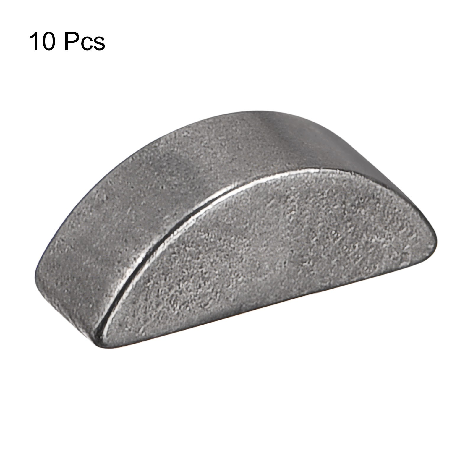 10pcs Woodruff Keys Steel 3mm Width x 3.7mm Height x 10mm Diameter